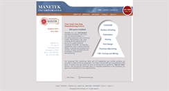 Desktop Screenshot of manetek.com
